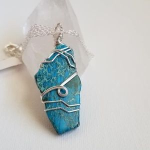 Dyed Jasper Stone Necklace